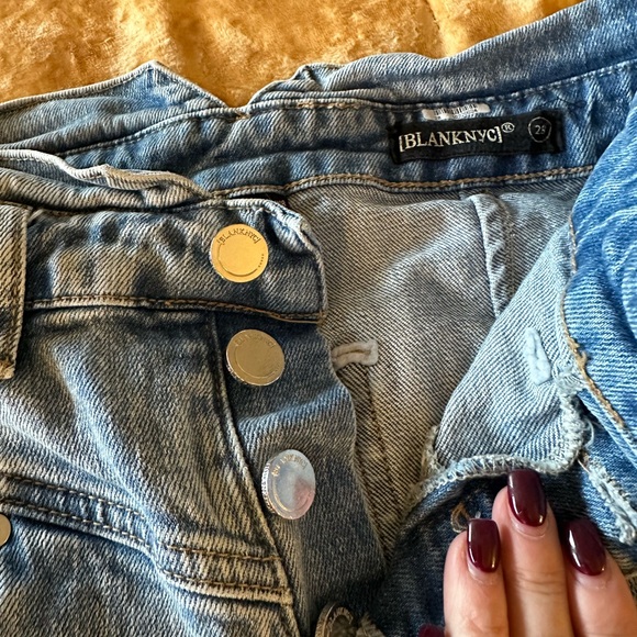Extra high rise size 28 button up cropped jeans BLANKNYC - Picture 8 of 11